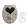 Premium WC-Sitz Holz-Herz