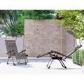 undefined, Sonnenliege mit Sonnendach und Kissen, beige