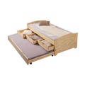 undefined, Funktionsbett Ulla mit Zusatzbett, natur