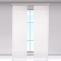 undefined, Schiebevorhang aus transparentem Voile weiss