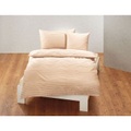 Bettwäsche Satin mit eleganten Streifen, beige