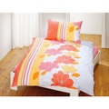 Bettwäsche mit Streifen und Blumenprint