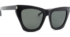 Saint Laurent Eckige Sonnenbrille Mit Etui Damen Noir Cashmere ONE SIZE