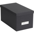 BIGSO - Aufbewahrungsbox SILVIA - Paper Laminate - dunkelgrau - 16.5/29.5/15 cm