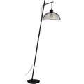 Eglo, EGLO Stehlampe »Pompeya«, E27, Metallkorb geflochten, Schwarz, Vintage, Hygge, Boho, 1-flammig
