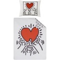 Keith Haring Bettwäsche Love, weiss