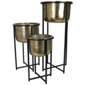 LIVIQUE, Blumentopf 3er-Set Bloem