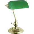Eglo, Eglo Banker 90967 - Tischleuchte - 60 W - Messing/Grü - Eglo Banker 90967