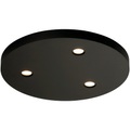 Bopp Close LED-Deckenlampe 3-flammig rund schwarz