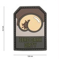 Klettabzeichen Zero Dark Dirty - grau