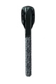 AKINOD - Besteckset 12H34, Hochglanz Schwarz, Schwarzes Bandana