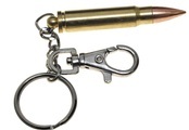 Patronen-Schlüsselanhänger, mit Karabiner, Metall