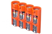 Storacell - Aufbewahrungsbox für 4 x AA Batterien (orange)