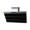 Wesco WHC virago 80 Dunstabzugshaube Abluft hinten mit Glas schwarz