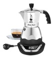 Bialetti Moka Timer elektrisch 3 Tassen Filtersystem aluminium