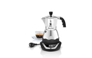 Bialetti Moka Timer elektrisch 3 Tassen Filtersystem aluminium