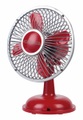 Sonnenkönig Retro rot Tischventilator