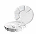 Mäser Fondue-Teller 24 cm 4 Stk. weiss