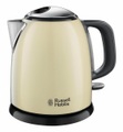 RUSSELL HOBBS, Russell Hobbs 24994-70 Colours Plus+ Mini - Wasserkocher (Creme/Schwarz)