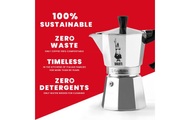 Bialetti Moka Express 2 Tassen Filtersystem aluminium