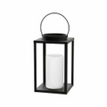 Schönenberger Elektro - Castor LED Solar Lampe Outdoor Metall Laterne Spritzwassergeschützt IP44 (15x25cm) - Warmweiss
