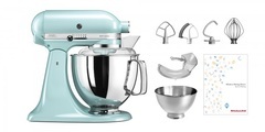 KITCHENAID, Kitchenaid Artisan KSM200 Küchenmaschine Swiss Edition eisblau