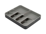 DrawerStore Besteck-Fach / Ausziehbar L 31,5 bis 56 cm - Für Besteck & Utensilien - Joseph Joseph grau en plastikmaterial