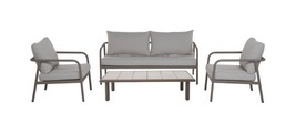 Schou Gartenlounge Olga 4 teilig Dusty Walnuss