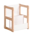 WOOD & LUCK, WOOD & LUCK WAL2044-W Bücherregal klein Weiss