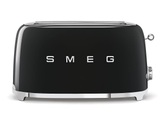 SMEG 50's Retro Style Langschlitztoaster 2 Scheiben schwarz