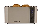 CREATE TOAST ADVANCE TOUCH - Elektrischer Toaster mit Digitalanzeige silber