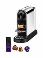 De Longhi, DE-LONGHI EN220.M CitiZ Platinum - Nespresso® Kaffeemaschine (Edelstahl)