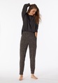 Hose lang Bündchen gemustert anthrazit - Mix+Relax 34