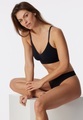 Bustier Microfaser herausnehmbare Pads schwarz - Invisible Soft 36