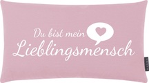 Schubiger, Schubiger Zierkissen Lieblingsmensch Altrosa