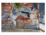 Street Art mit Kämpfer
