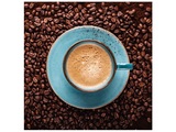 Blaue Kaffeetasse Von Oben