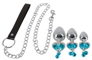 You2Toys, 4-teiliges Analplugset „Butt Plug Set with a Leash“ inklusive Leine