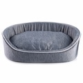 Freezack Kühlendes Hundebett Cooling Bed Oval L grau