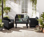 Gartenmöbel-Set »Geflechtoptik«, 4-teilig