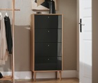 Kommode »Bekeson«, schmal, anthrazit