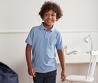 Poloshirt mit aufgesticktem Skateboard