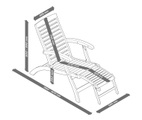 undefined, Relax-Deckchair, Akazie naturfarben