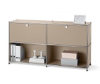 undefined, Metall-Sideboard mit 2 versetzbaren Klappfächern