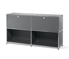 undefined, Metall-Sideboard mit 2 versetzbaren Klappfächern