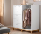 Offene Garderobe