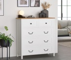 undefined, Kommode »Clara«, hoch, weiss