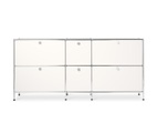 undefined, Sideboard Metall »CN3« gross mit 6 Klappenfächern, weiss