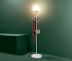 undefined, Stehleuchte mit 4 Garderobenhaken