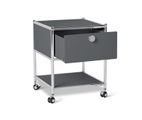 undefined, Beistelltisch Metall »CN3« mit Schublade, grau
